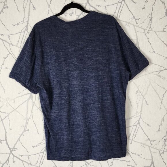 Icebreaker Navy RV Camper Print 87% Wool Short Sleeve T-Shirt - Picture 3 of 5